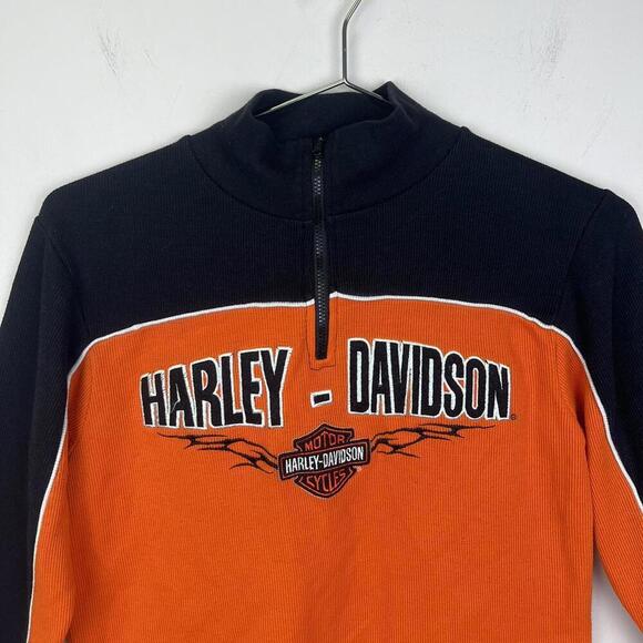 2000s Harley-Davidson Kids' Zip-Up Sweatshirt  Size 5 Vintage - Picture 2 of 4